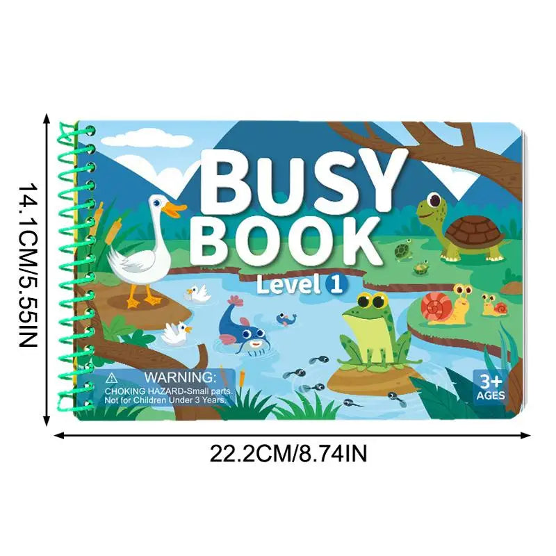 Children Quiet Busy Book 4 Themes Cartoon Travel Sticker Books Kids DIY Sticker Educational Game Montessori Paste Book Toy Gifts