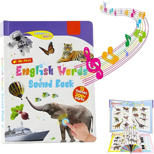 English Version Of The Audiobook Natural English Enlightenment Sound Book Colourful Picture Notebook For Kids 0-9 Years 2025 New